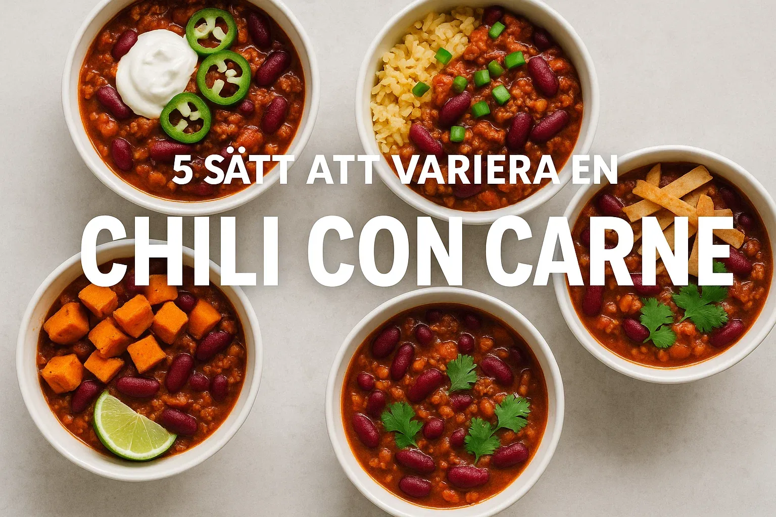 5 sätt att variera en chili con carne - Huvudbild