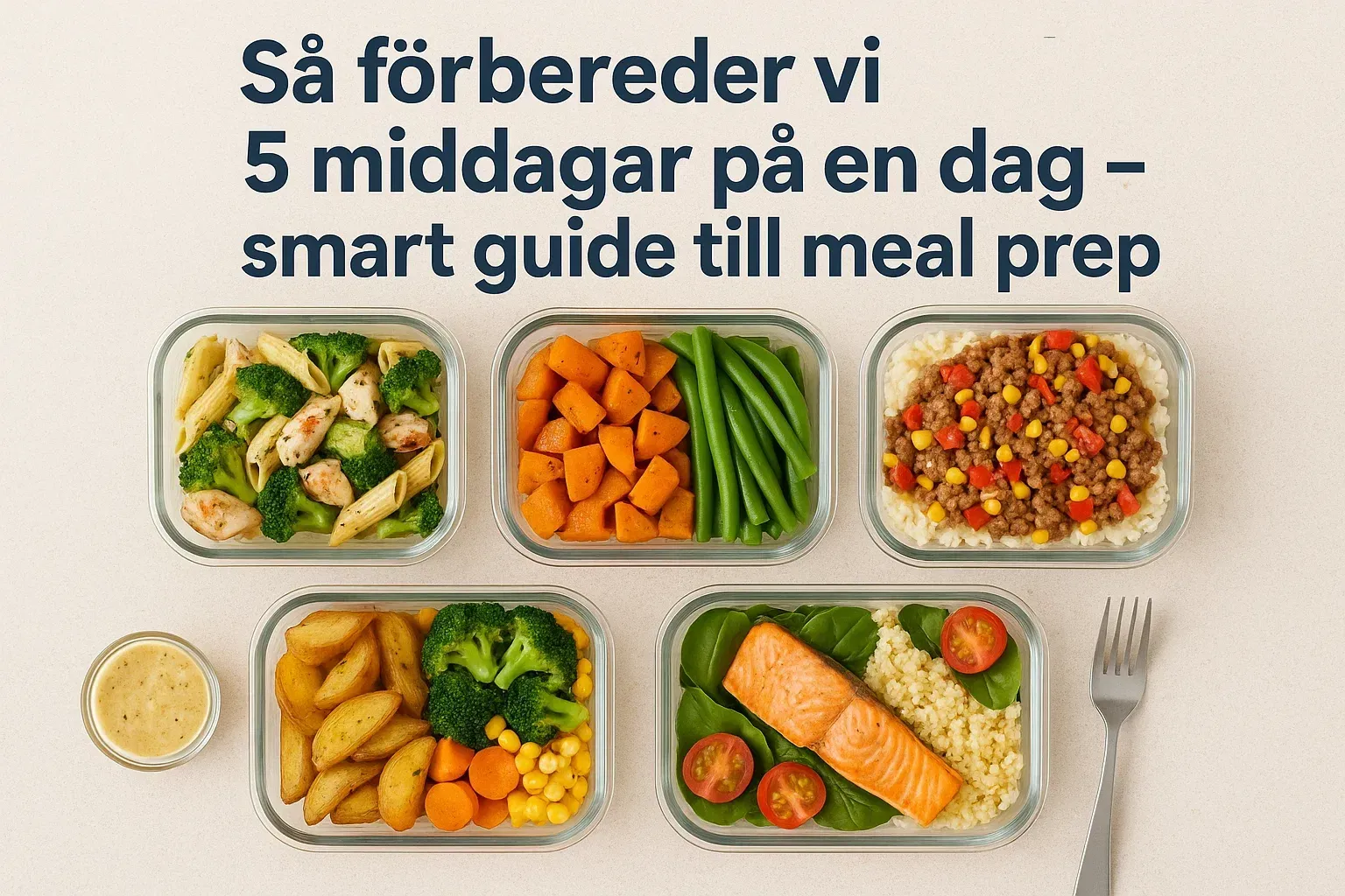 Så förbereder vi 5 middagar på en dag – smart guide till meal prep - Förhandsvisning